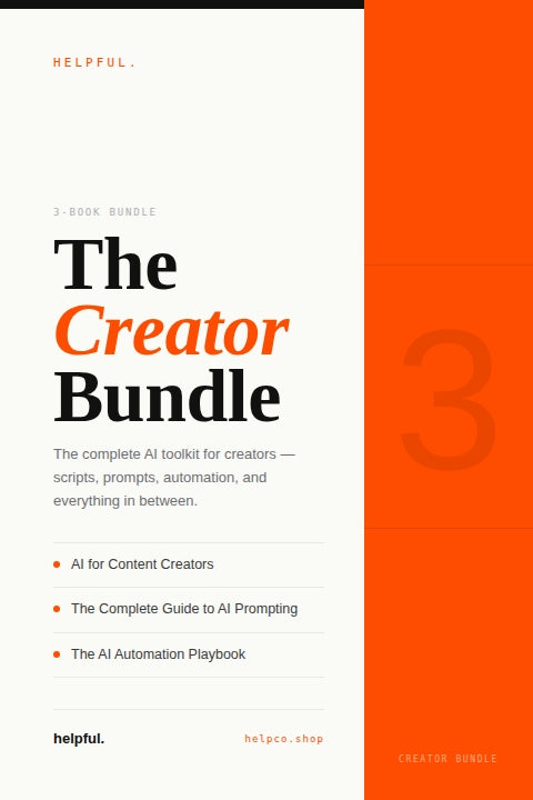 The 2026 Creator Bundle — AI for Creators (3 Books)