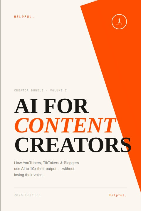 AI For Content Creators 2026